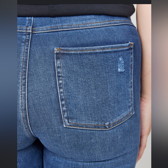 SPANX NWT Distressed Skinny Jeans large - Picture 2 of 8